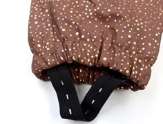 Mikk-line regndragt burlwood glitter med teddyfoer